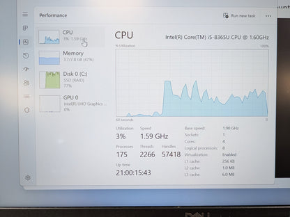 Dell Latitude 5400 14" i5-8365U  1.9GHz 8GB RAM 128GB SSD