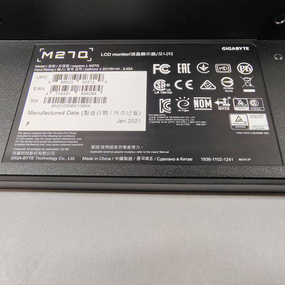 Gigabyte 27" M27Q HDR FHD 144Hz Gaming Monitor