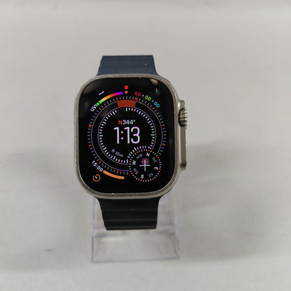 Unlocked Apple Watch Ultra 2 49MM Blue Aluminum Abyss Blue Sports Band MREG3LL/A