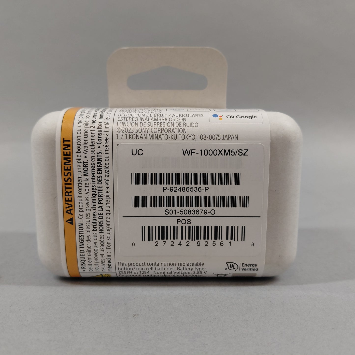 New Sony WF-1000XM5 Noise Cancelling Wireless Earbuds  White