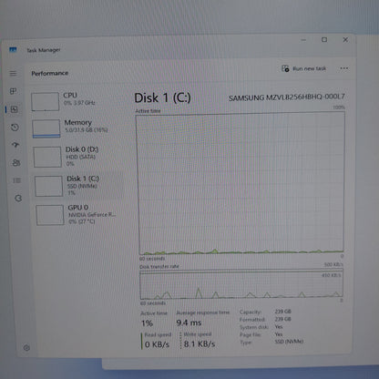 CyberPower iSeries Ryzen 7 5800 3.40GHz 32GB RAM 1TB HDD Nvidia GeForce RTX 3060