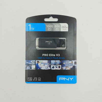 New PNY Portable Pro Elite V3 1TB USB 3.0
