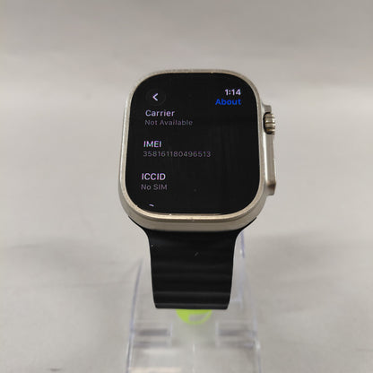 Unlocked Apple Watch Ultra 2 49MM Blue Aluminum Abyss Blue Sports Band MREG3LL/A