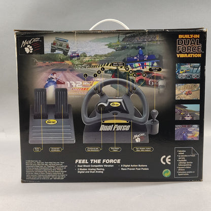 Dual Force Racing Wheel For Playstation