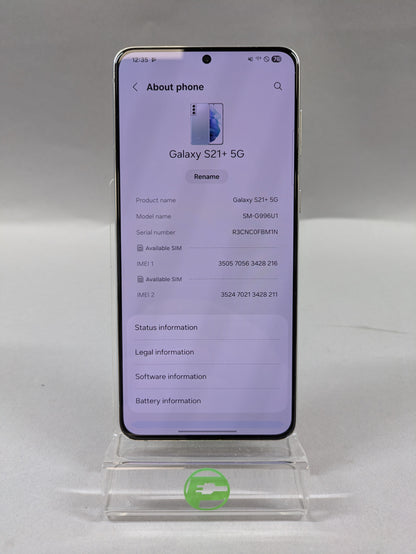 Unlocked Samsung Galaxy S21 Plus 5G 6GB RAM 128GB SM-G996U1 Black