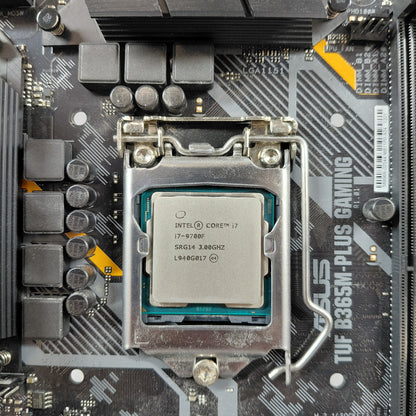 Asus TUF B365M-PLUS Gaming H4 mATX W/Intel Core i7-9700F & MSI AX200 Wi-Fi6 PCIe
