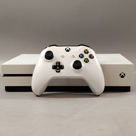 Microsoft Xbox One S 500GB Console Gaming System Robot White 1681