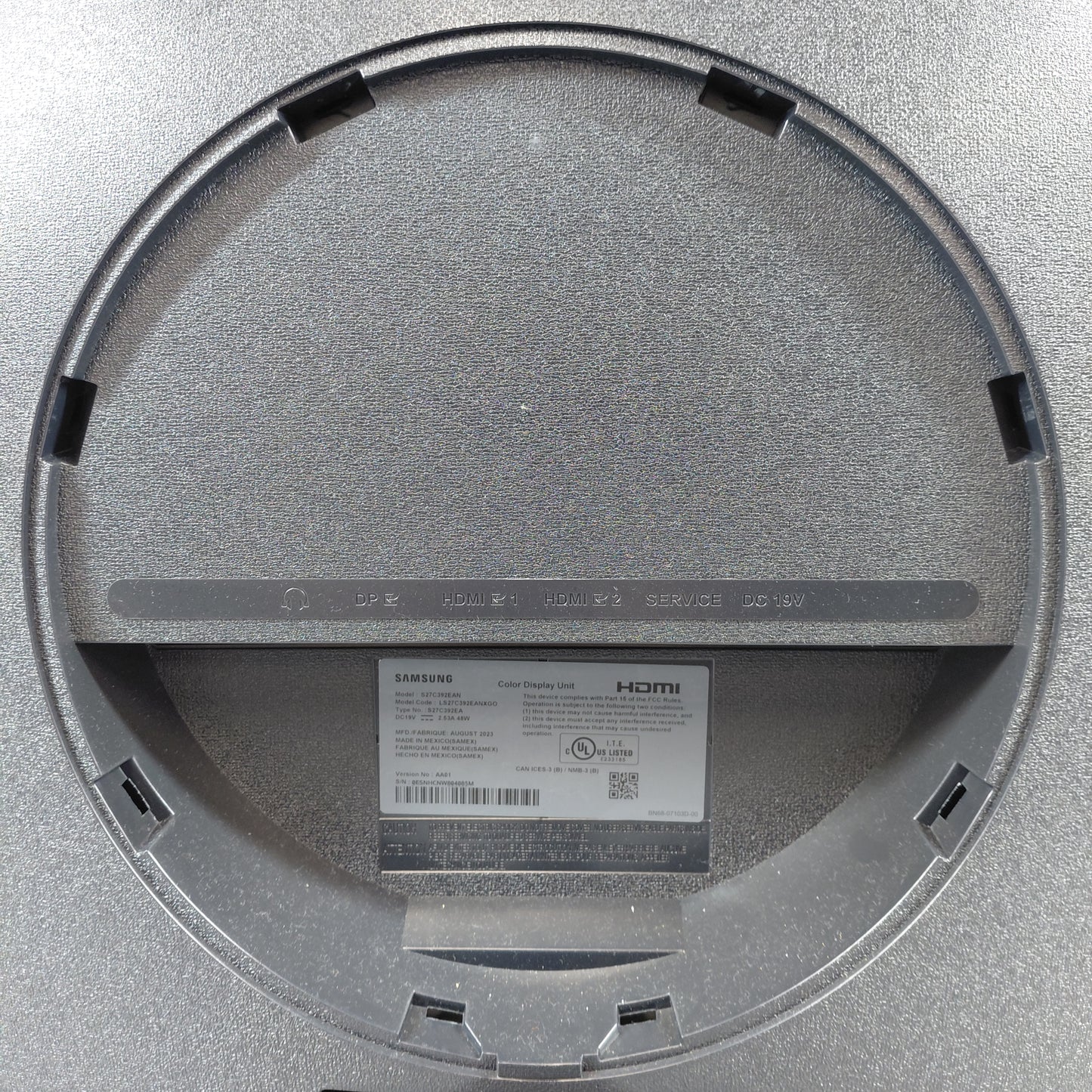 Samsung 27" S27C392EAN FHD FHD 75Hz Curved Gaming Monitor