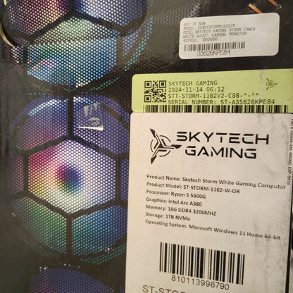 Skytech Storm Ryzen 5 5600G 3.70GHz 16GB RAM 1TB SSD ASRock Arc A380