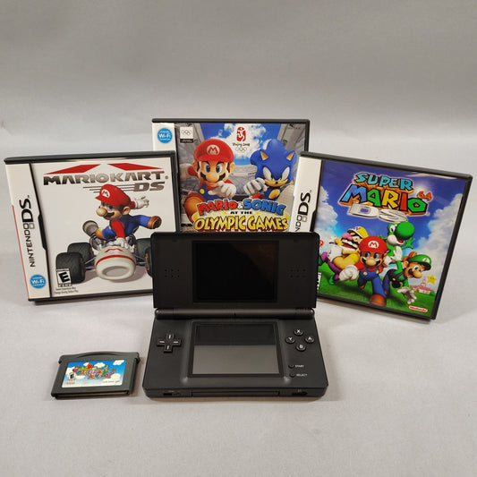 Nintendo DS Lite Handheld Game Console USG-001 Black W/3Games