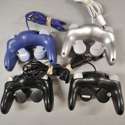 Used Lot of 4 Nintendo GameCube Wired Controllers
