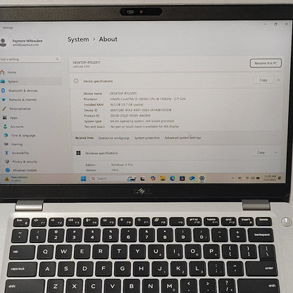 Dell latitude 5310 11.6" i5-10210u 1.6GHz 16GB RAM 256GB