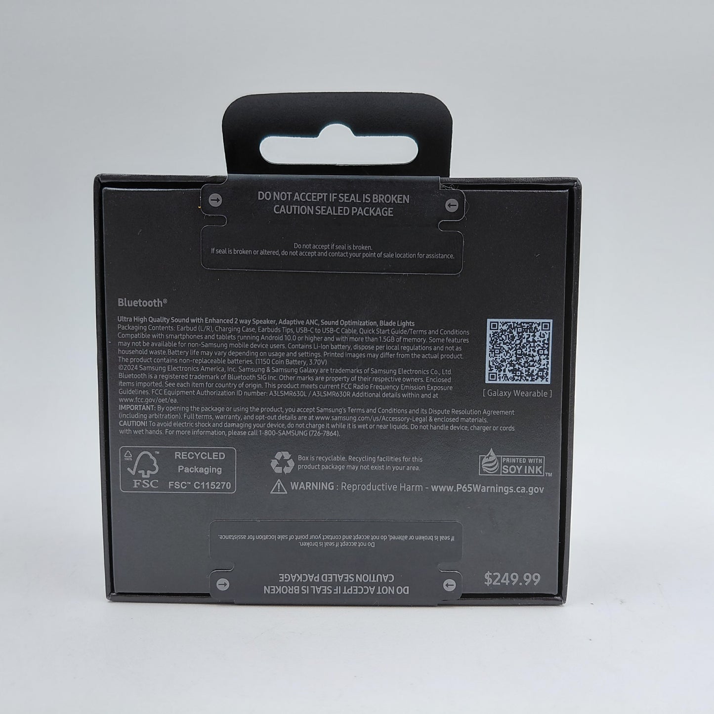 Samsung Galaxy Buds3 Pro SM-R630 Noise Cancelling Bluetooth Earbuds Black