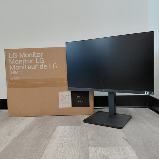 Open Box LG 24" 24BA550 FHD Fast IPS 100Hz Business Monitor