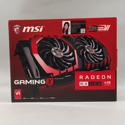 MSI Radeon RX 480 4GB GDDR5 Graphics Card