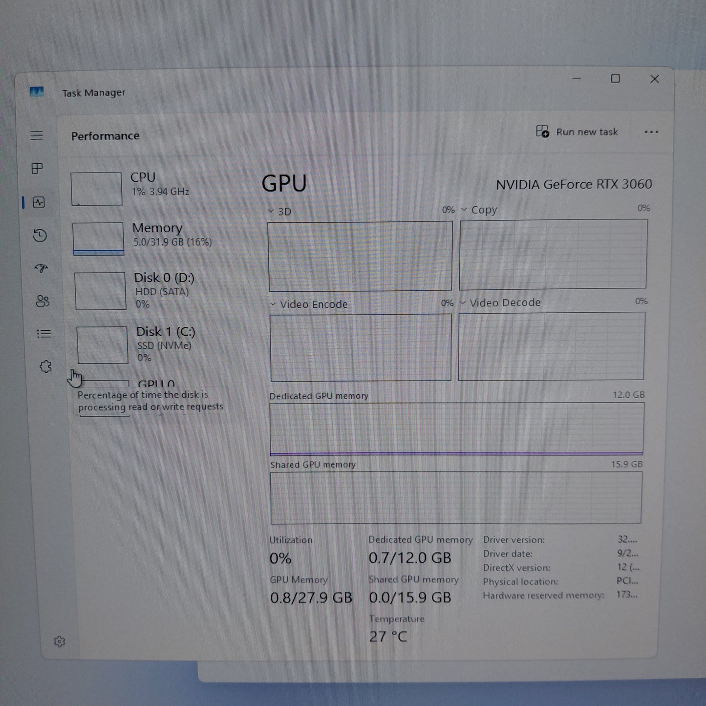 CyberPower iSeries Ryzen 7 5800 3.40GHz 32GB RAM 1TB HDD Nvidia GeForce RTX 3060