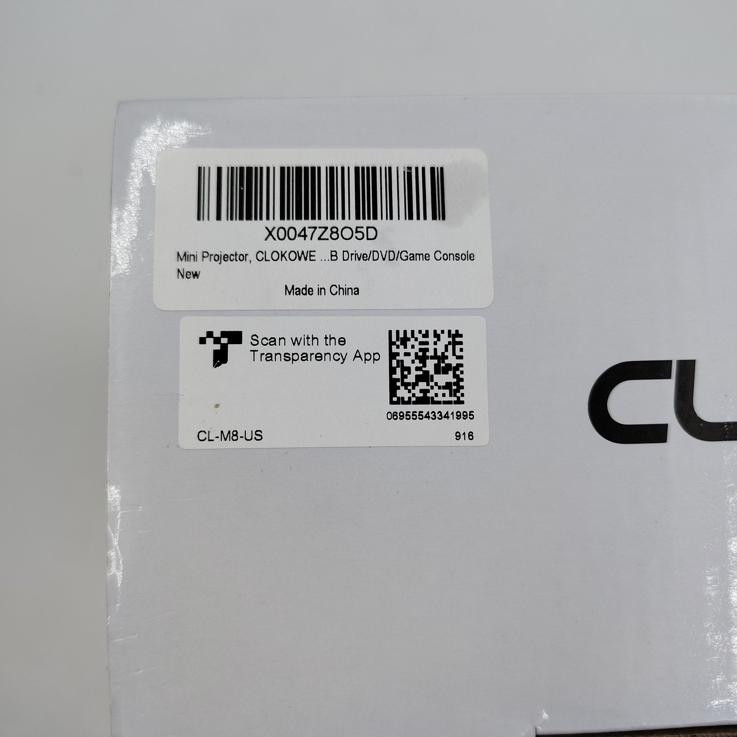 New Clokowe M8 Mini Projector X0047Z8O5D
