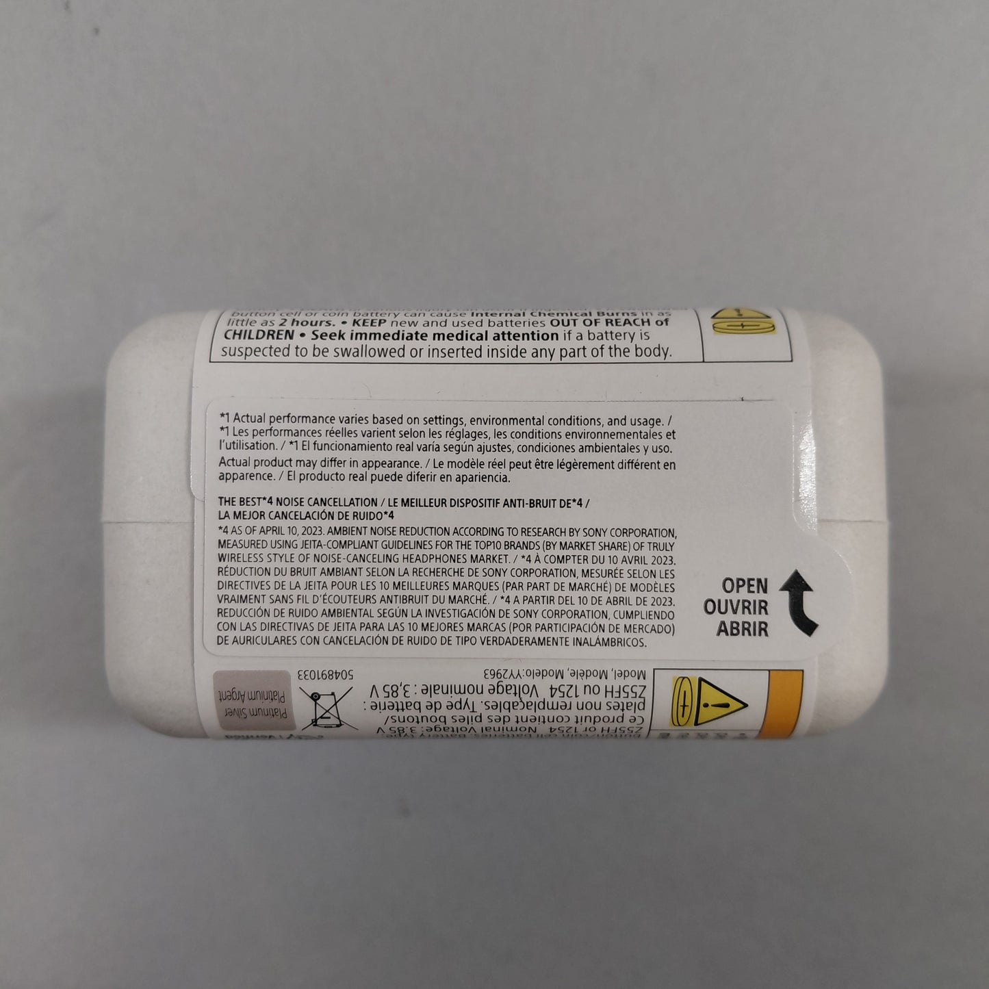 New Sony WF-1000XM5 Noise Cancelling Wireless Earbuds  White