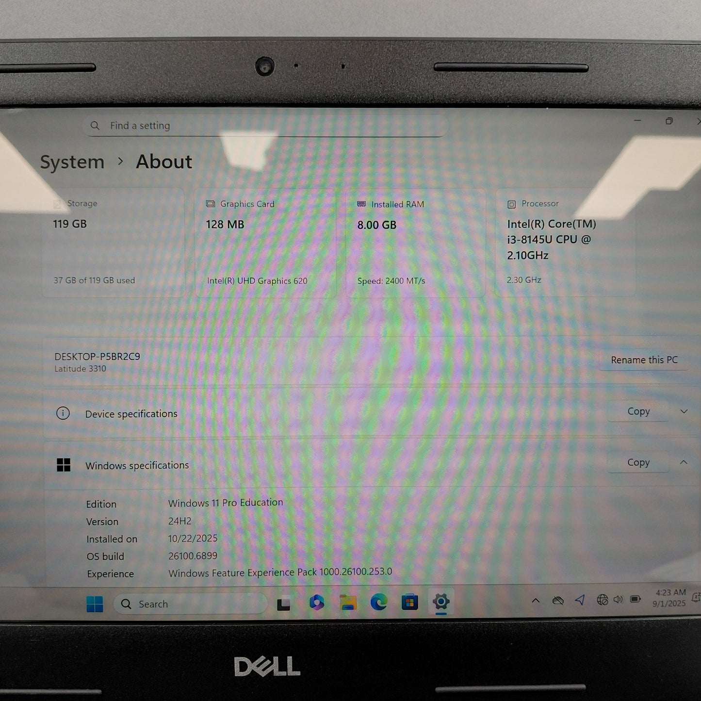 Dell Latitude 3310 13.4" i3-8145u 2.1GHz 8GB RAM 128GB SSD