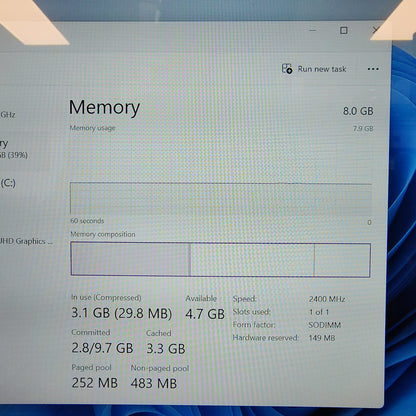Dell Latitude 3310 13.4" I3-8145U 2.3GHz 8GB RAM 128GB SSD