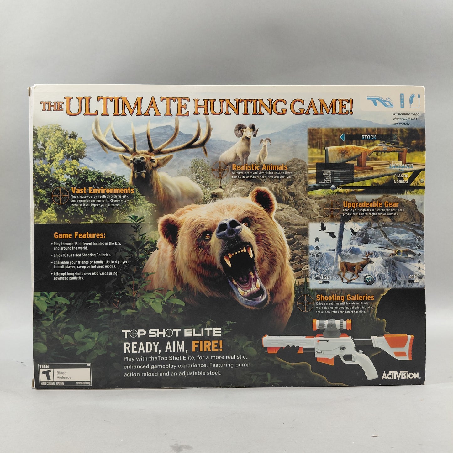 New Cabela's Big Game Hunter 2012 [Gun Bundle] (Nintendo Wii, 2011)