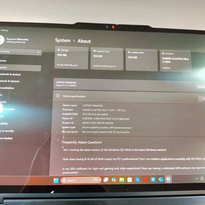 Lenovo Yoga 9i 14" Core Ultra 7 1.4GHz 16GB RAM 1TB SSD