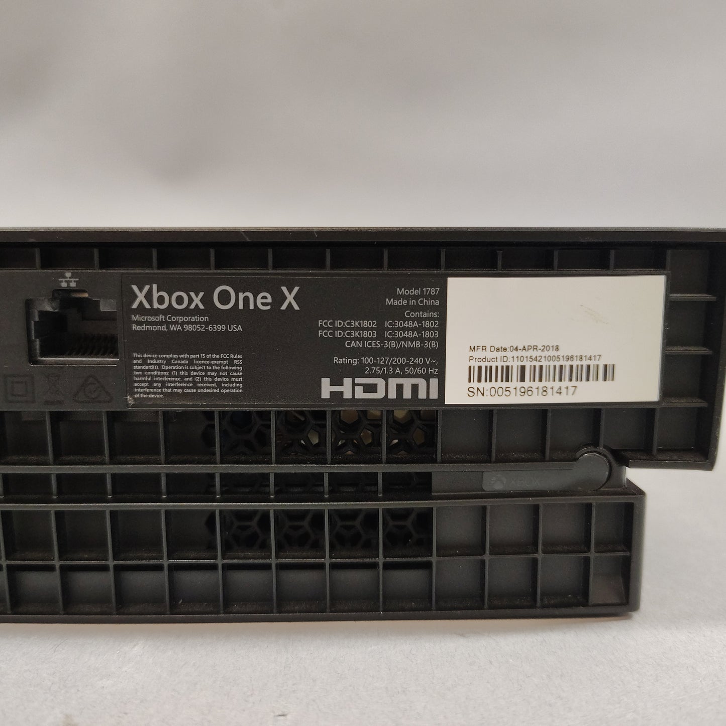Microsoft Xbox One X 1TB Console Gaming System Black 1787
