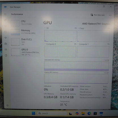 Lenovo ThinkPad 21M4S06100 14" ryzen 5 7535u 2.9GHz 16GB RAM 256GB SSD