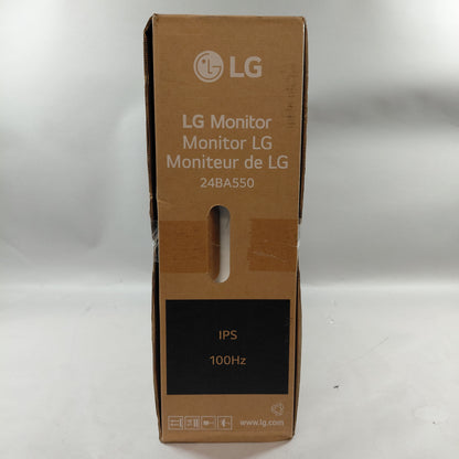 Open Box LG 24" 24BA550 FHD Fast IPS 100Hz Business Monitor