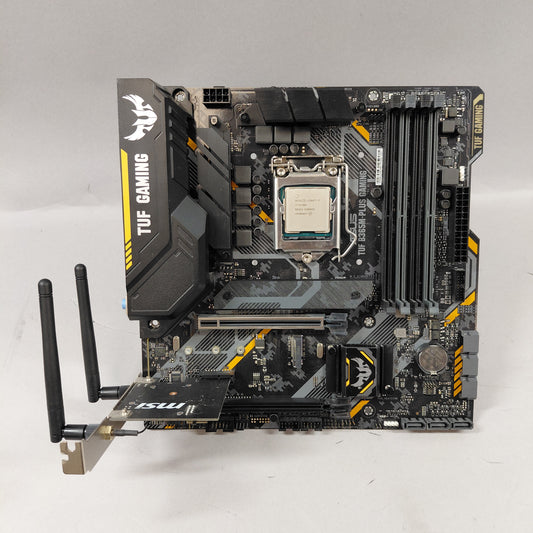 Asus TUF B365M-PLUS Gaming H4 mATX W/Intel Core i7-9700F & MSI AX200 Wi-Fi6 PCIe