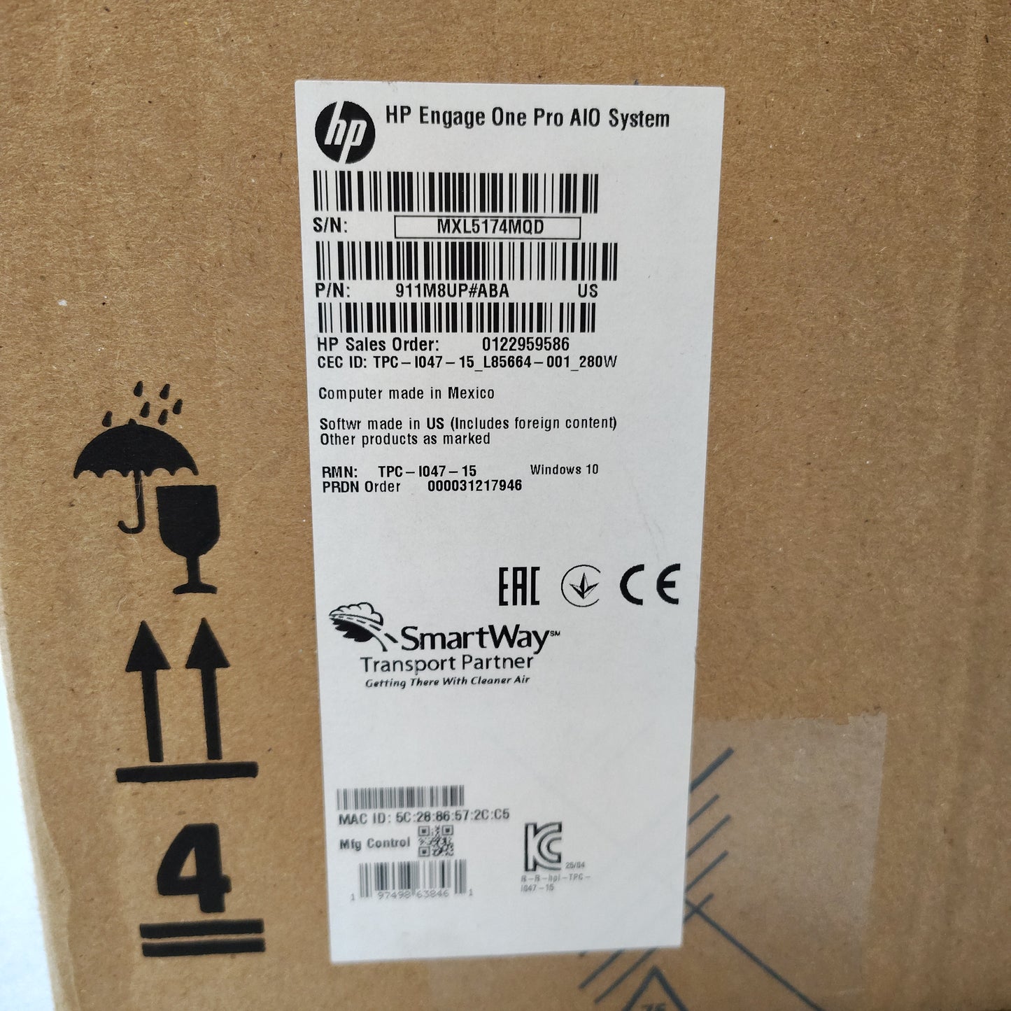 Open Box HP Engage One Pro AIO System i5-10500E 16GB RAM 256GB