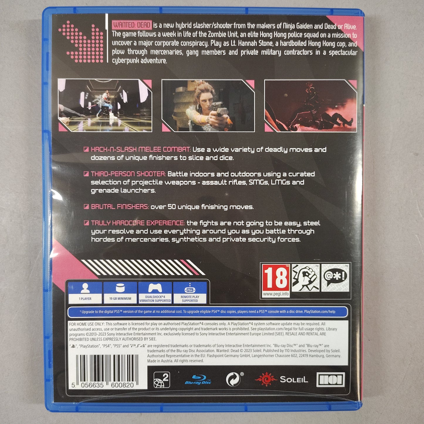 Wanted: Dead [Collector's Edition] (Sony PlayStation 4 PS4)