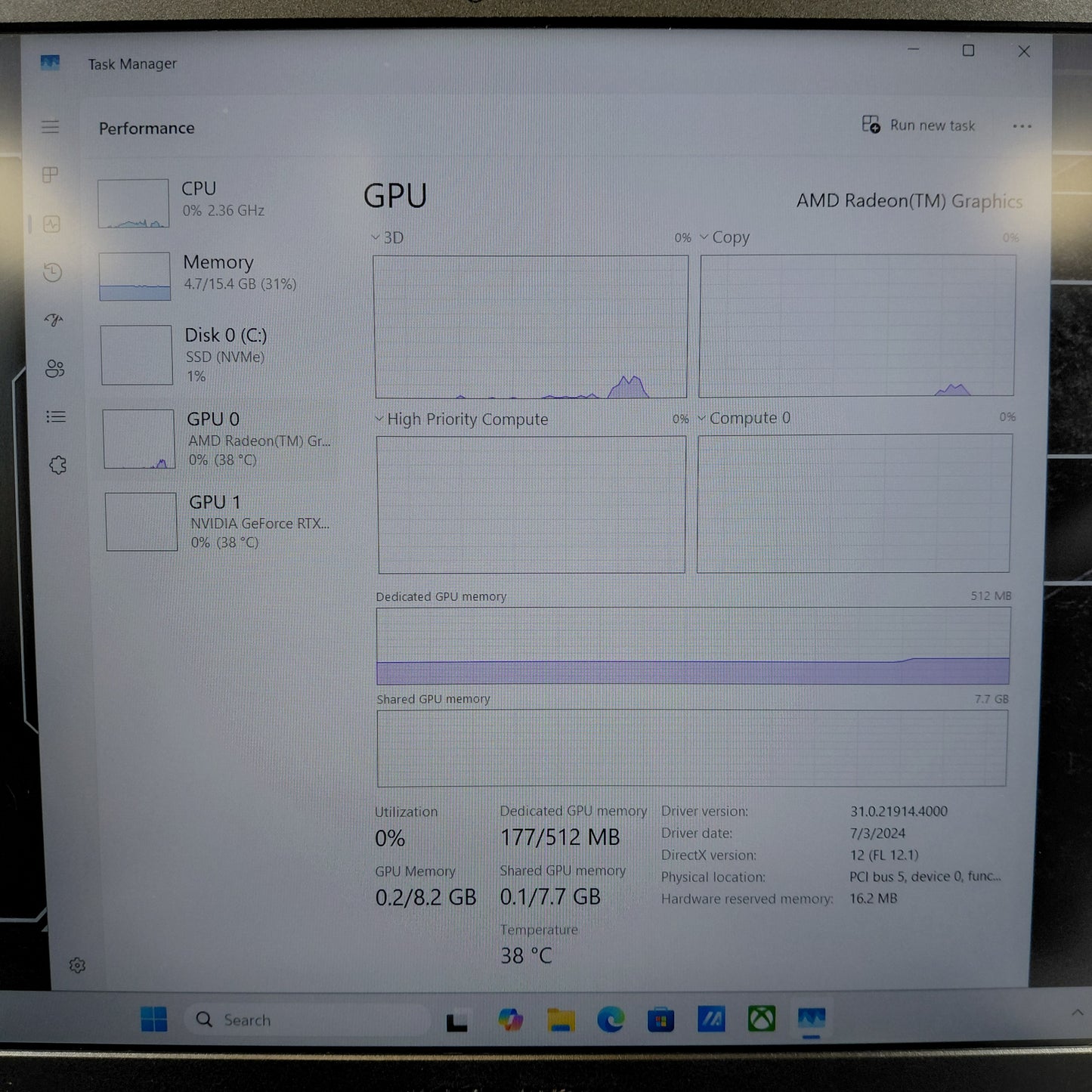 Asus TUF A15 16" Ryzen 5 5600H 3.3GHz 16GB RAM 500GB SSD GeForce RTX 3050 Ti