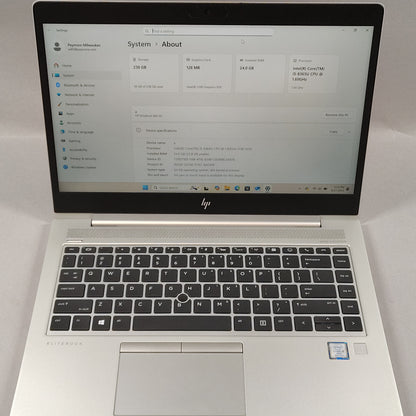 HP elitebook 840 g6 12.5" i5-8365U 1.9GHz 16GB RAM 256GB SSD