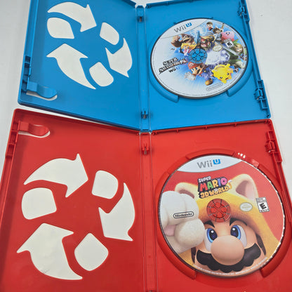 Lot of 2 Nintendo Wii U Games (Super Smash Bros, Super Mario 3d World)