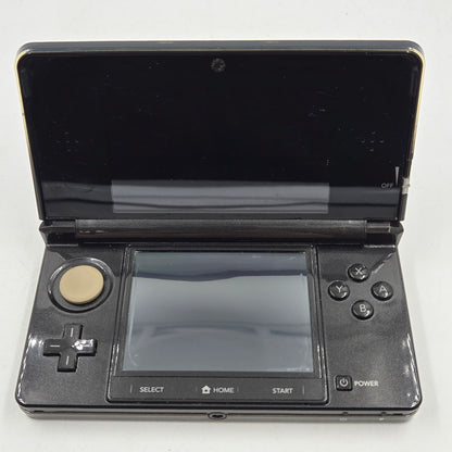 Nintendo 3DS Handheld Game Console CTR-001 Clear Black Missing Backplate