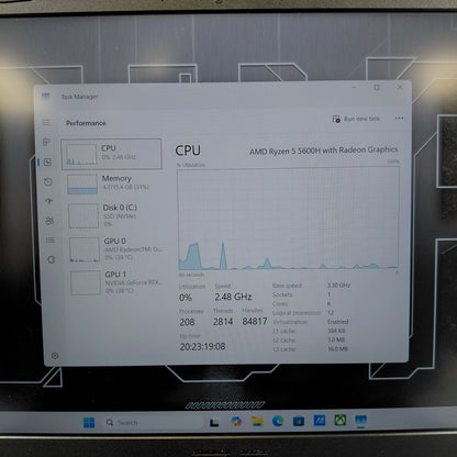 Asus TUF A15 16" Ryzen 5 5600H 3.3GHz 16GB RAM 500GB SSD GeForce RTX 3050 Ti