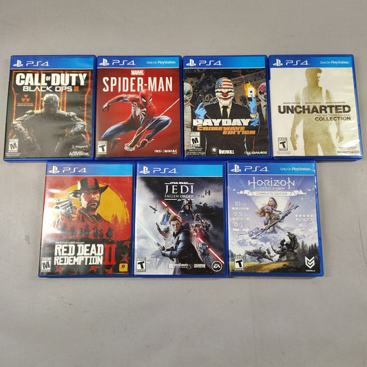 Lot of 7 Sony PlayStation 4 PS4 Games