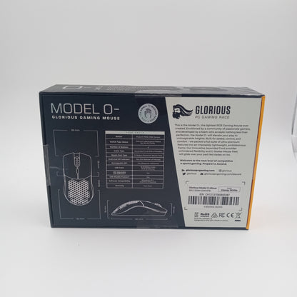 New Glorious  Model O- Glossy 59g White Wired Gaming Mouse ‎GOM-GWHITE