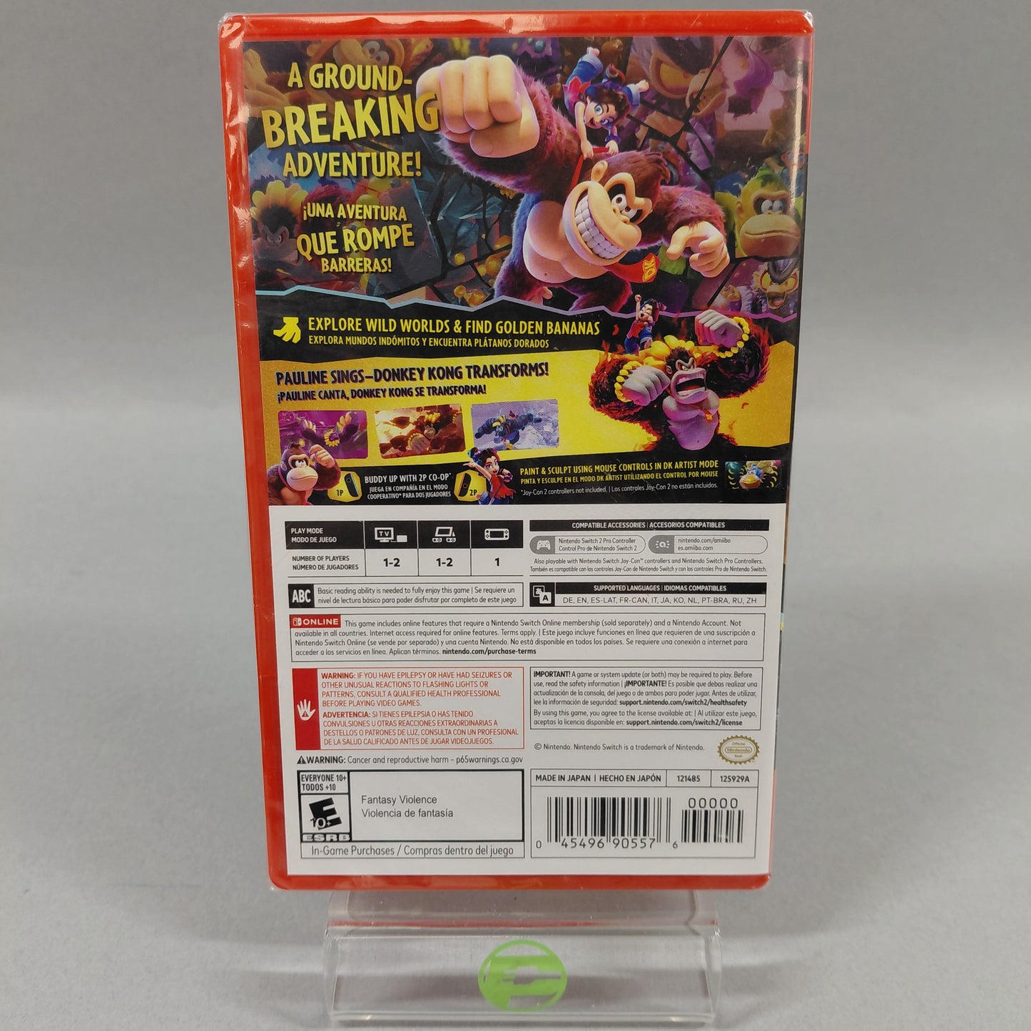 Nintendo Switch 2 BEE‑001 Black W/DonkeyKong Bananza, Super Mario Party & Camera