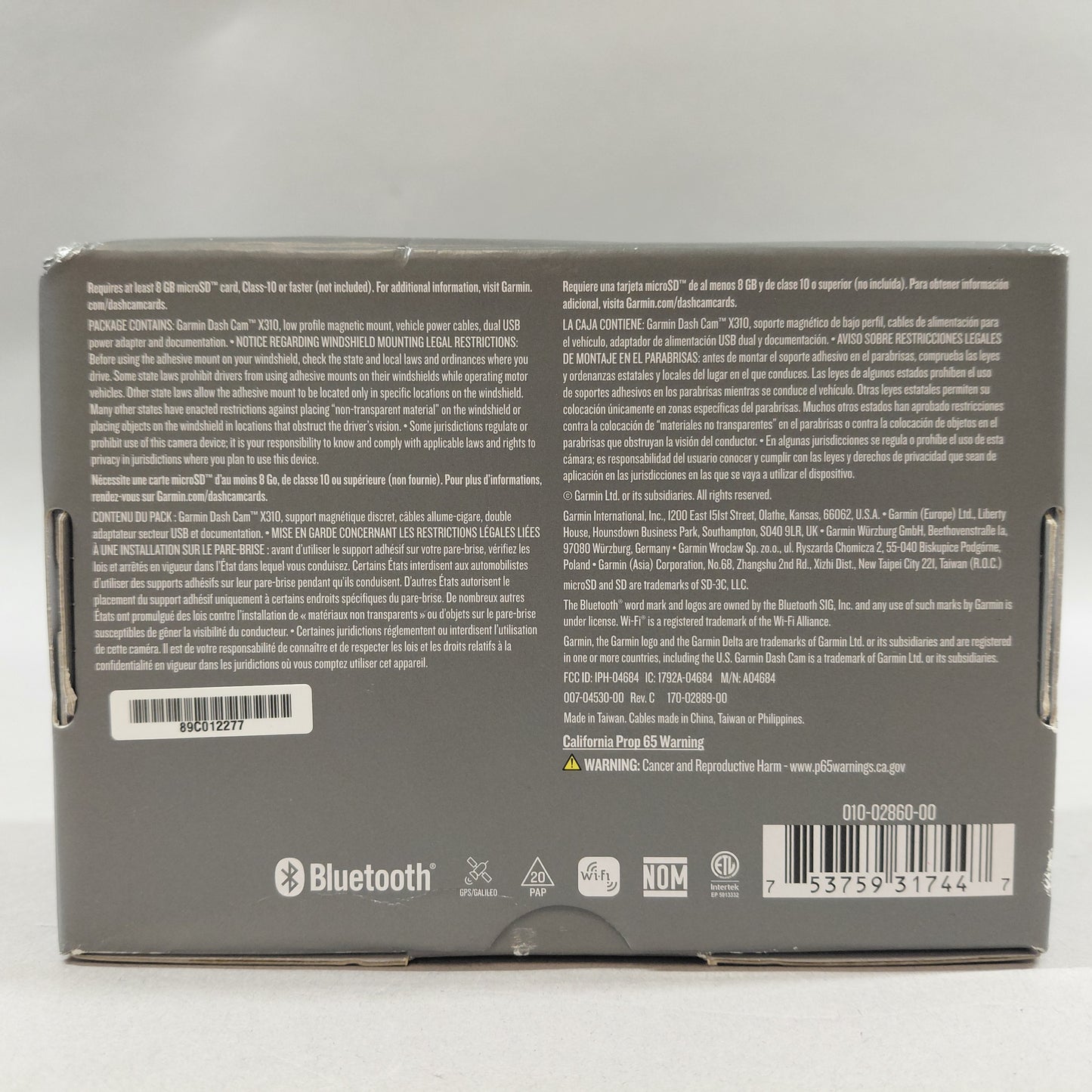Garmin Dash Cam X310