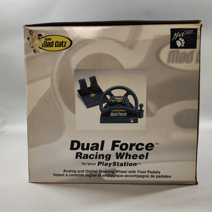 Dual Force Racing Wheel For Playstation