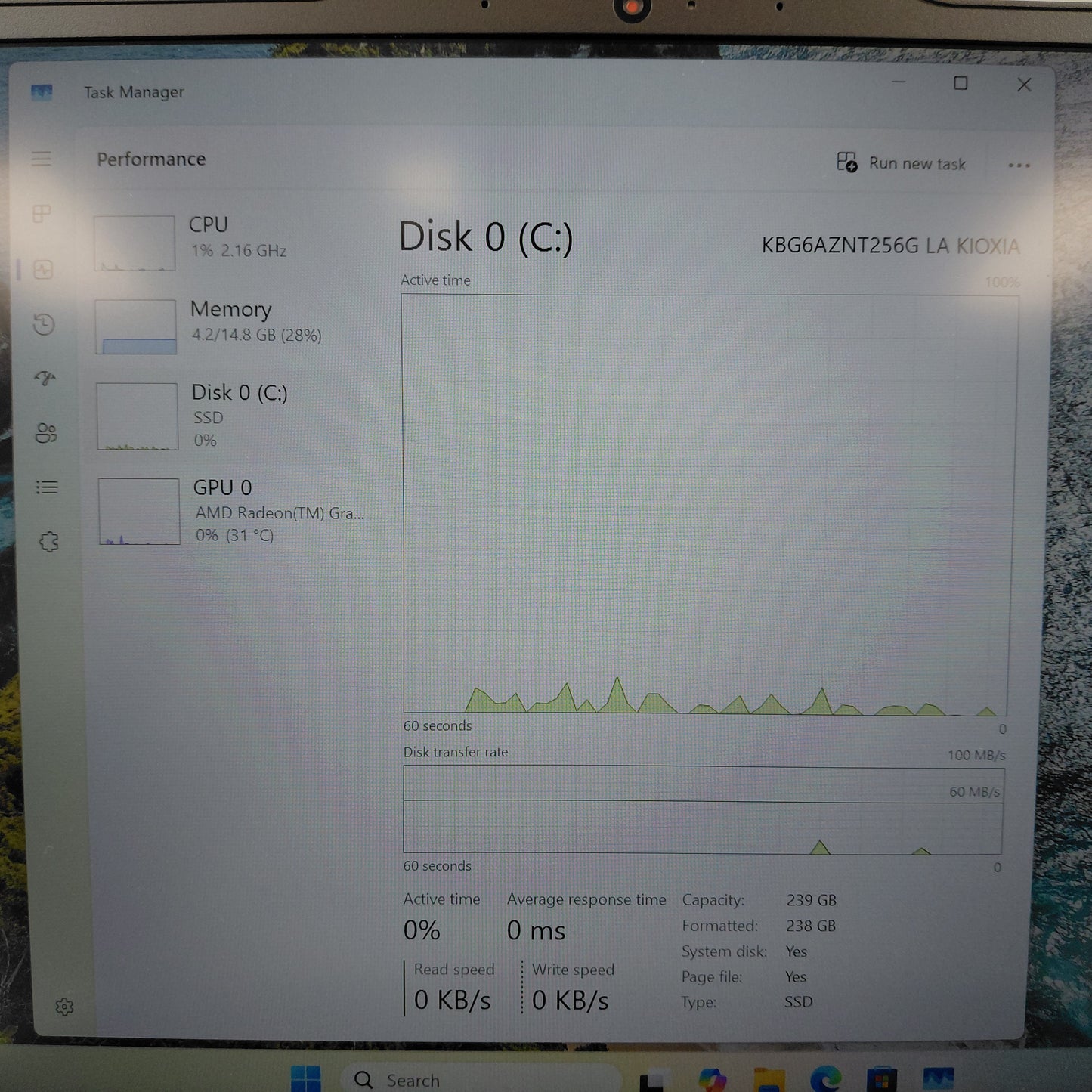 Lenovo ThinkPad 21M4S06100 14" ryzen 5 7535u 2.9GHz 16GB RAM 256GB SSD