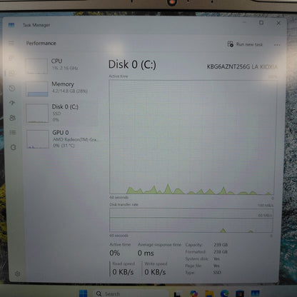 Lenovo ThinkPad 21M4S06100 14" ryzen 5 7535u 2.9GHz 16GB RAM 256GB SSD