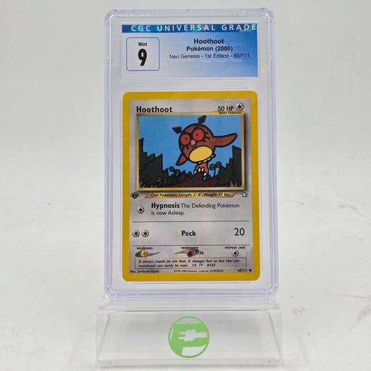 Pokémon TCG Neo Genesis Hoothoot 60/111 Regular English PSA 9