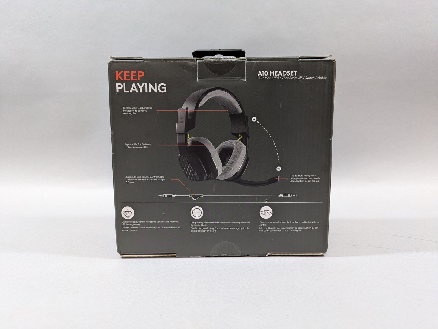 New Logitech A10 Gaming Headphones A00160