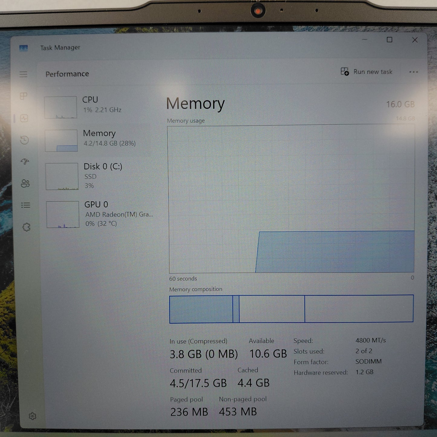 Lenovo ThinkPad 21M4S06100 14" ryzen 5 7535u 2.9GHz 16GB RAM 256GB SSD