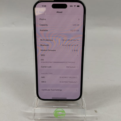 T-Mobile Apple iPhone 16 128GB Pink MYAR3LL/A