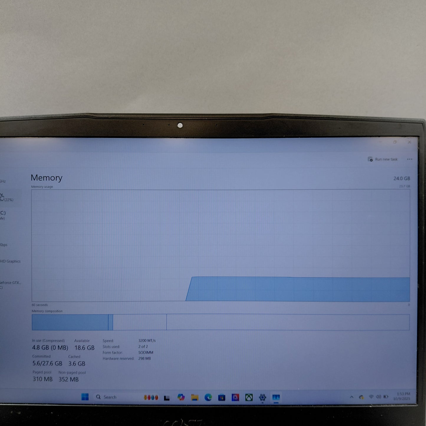 MSI Thin GF63 16" i5-11400U 2.7GHz 24GB RAM 256GB SSD GeForce GTX 1650