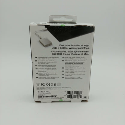 New Seagate Portable One Touch 1TB USB-C External SSD SRD0FV4
